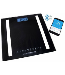Cântar inteligent Bluetooth Esperanza 8in1 EBS016K, negru